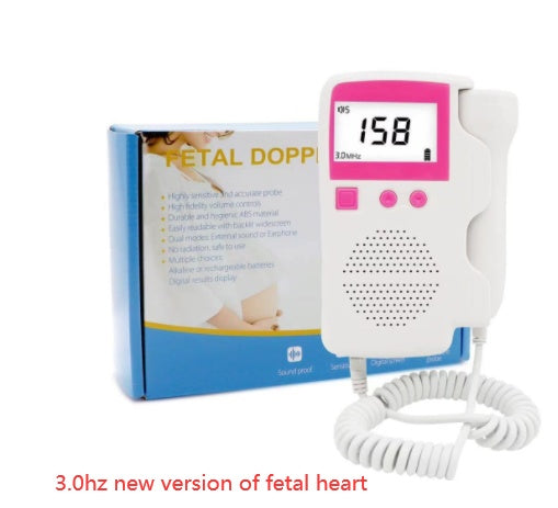 Monitor de frequência cardíaca fetal, gravidez em casa, bebê, som fetal, detector de frequência cardíaca