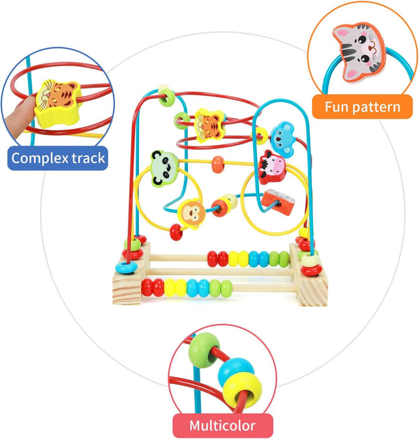 Colorful Bead Maze Roller Coaster