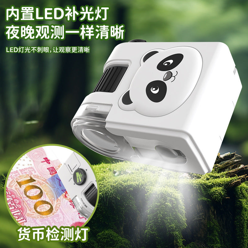 Internet Celebratory Portable Microscope Children Mini Science Experiment Primary and Secondary School Students Science Toy suit Outdoor Exploration