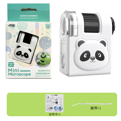 Internet Celebratory Portable Microscope Children Mini Science Experiment Primary and Secondary School Students Science Toy suit Outdoor Exploration