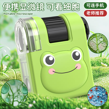 Internet Celebratory Portable Microscope Children Mini Science Experiment Primary and Secondary School Students Science Toy suit Outdoor Exploration
