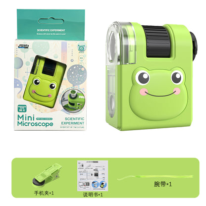 Internet Celebratory Portable Microscope Children Mini Science Experiment Primary and Secondary School Students Science Toy suit Outdoor Exploration