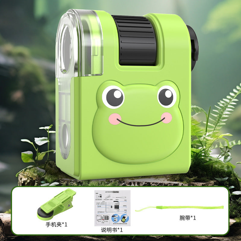 Internet Celebratory Portable Microscope Children Mini Science Experiment Primary and Secondary School Students Science Toy suit Outdoor Exploration