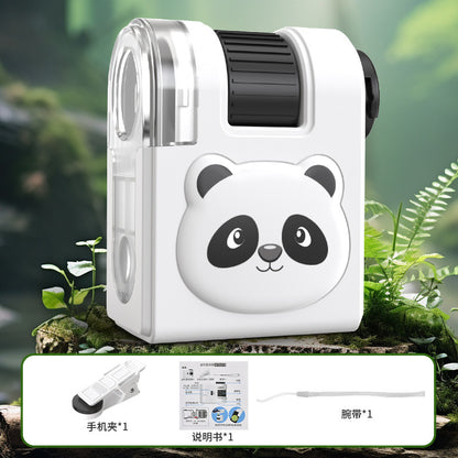 Internet Celebratory Portable Microscope Children Mini Science Experiment Primary and Secondary School Students Science Toy suit Outdoor Exploration