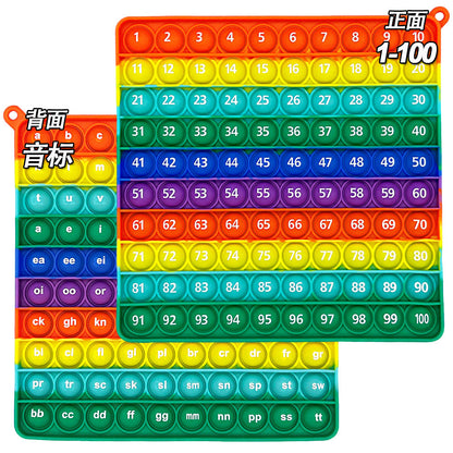 Learn 1-100 Number Bubble Press Mathematical Thinking Training Game Educational Science and Education Toys Rodent Killer Pioneer