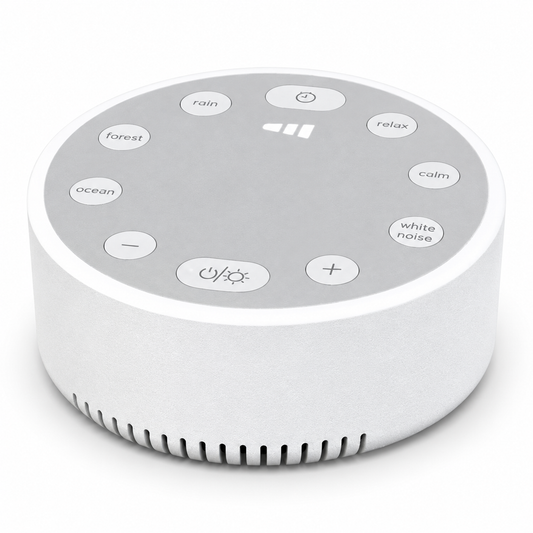 Portable Baby White Noise Machine with 6 Soothing Sounds and Night Light