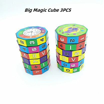 Montessori Magic Cylinder Mathematics Numbers Cube Arithmetic Toy Kids Math Counting Game Puzzle for Children Education Learning