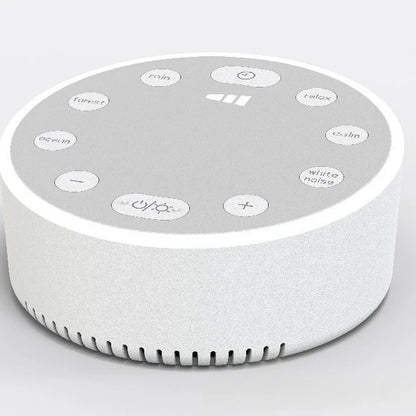 Portable White Noise Machine for Infants Multi-Function Sleep Trainer with Soothing Music Gentle Night Light Bluetooth Speaker
