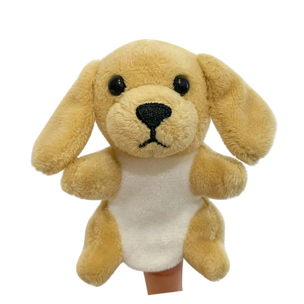 Plush Animals Finger Puppet Toys Role Play Educational Kids Animal Hand Puppet Soft Tell Story Interactive Toys Children Gift