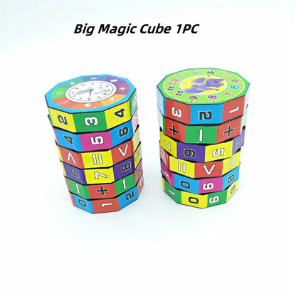 Montessori Magic Cylinder Mathematics Numbers Cube Arithmetic Toy Kids Math Counting Game Puzzle for Children Education Learning