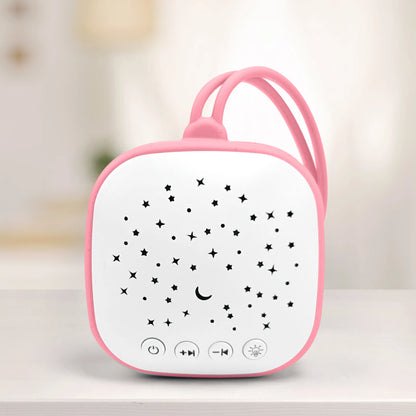 Portable White Noise Machine for Infants Multi-Function Sleep Trainer with Soothing Music Gentle Night Light Bluetooth Speaker