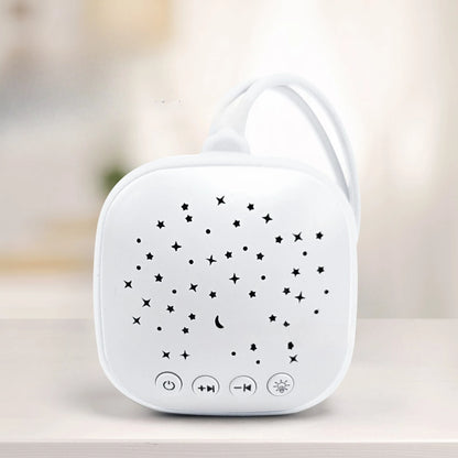 Portable White Noise Machine for Infants Multi-Function Sleep Trainer with Soothing Music Gentle Night Light Bluetooth Speaker