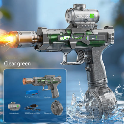 Electric Water Guns For Adults Powerful Squirt Automatic Water Suction Water Blasters Summer Outdoor Beach Toy For boys Kid Gift